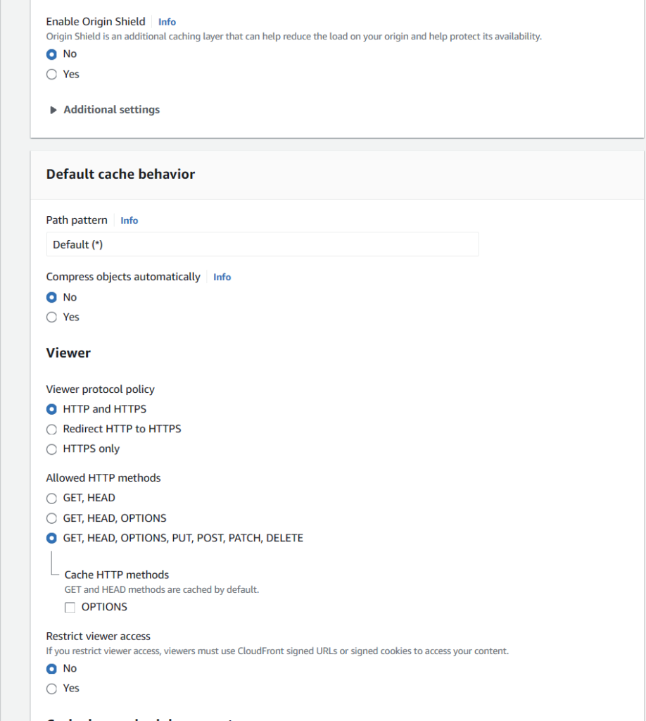 Paso 3 sobre como montar Cloudfront en AWS