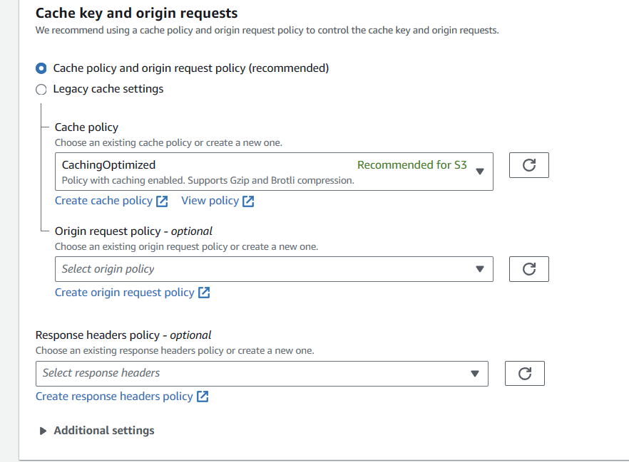 Paso 4 sobre como montar Cloudfront en AWS